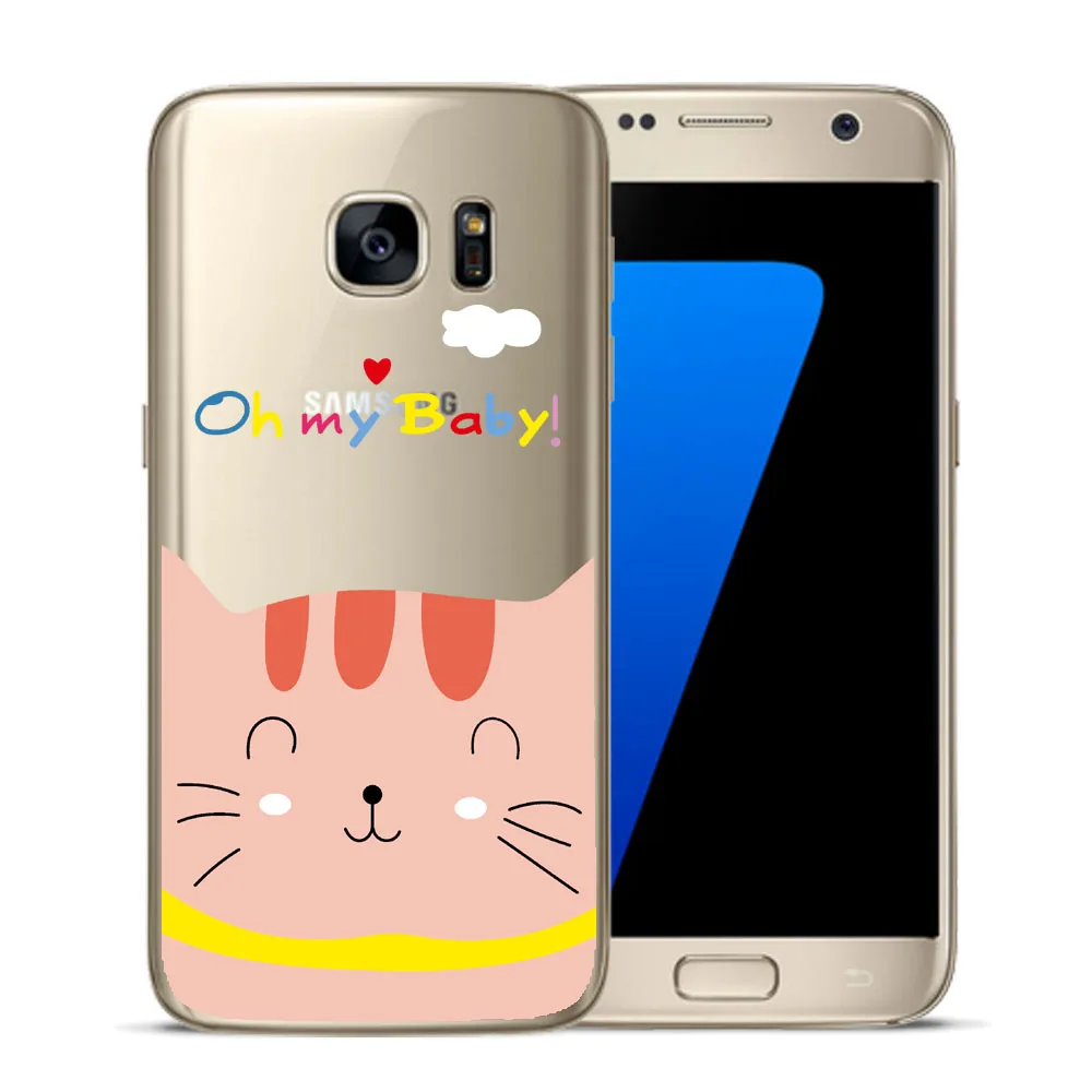 Мягкий силиконовый чехол из ТПУ для Samsung Galaxy S5 Mini S6 S7 Edge S8 S9 S10 Plus S10E|cover for samsung galaxy|case