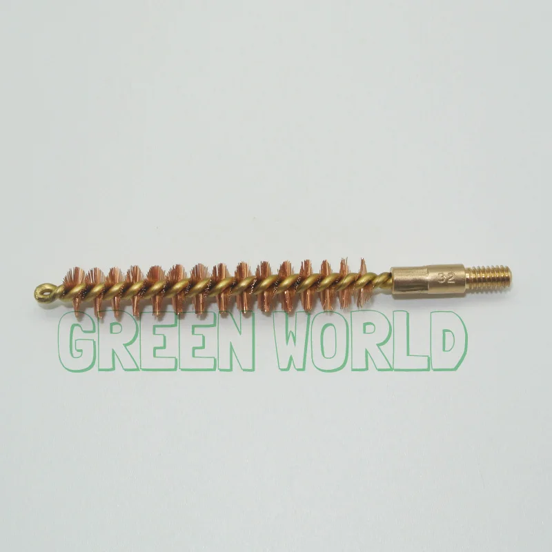 Green World 3 шт./лот. 32cal 8 мм бронзовая Щетка с латунным держателем и сердечником щетка