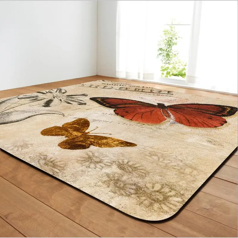 

Kids Room Decor Carpet 3D Butterfly Pattern large Area Rug for Living Room Carpets child baby Home Bedroom Game Crawl Soft Rugs