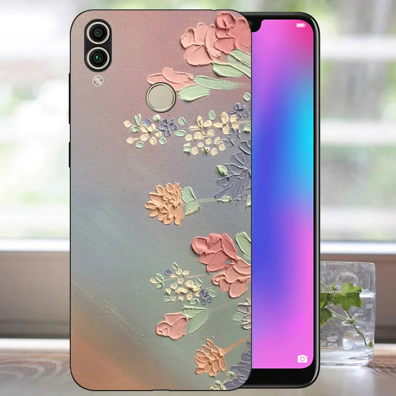 Силиконовый чехол для Huawei Honor 8C 6 26 дюйма мягкий телефона из ТПУ 8 C задняя крышка