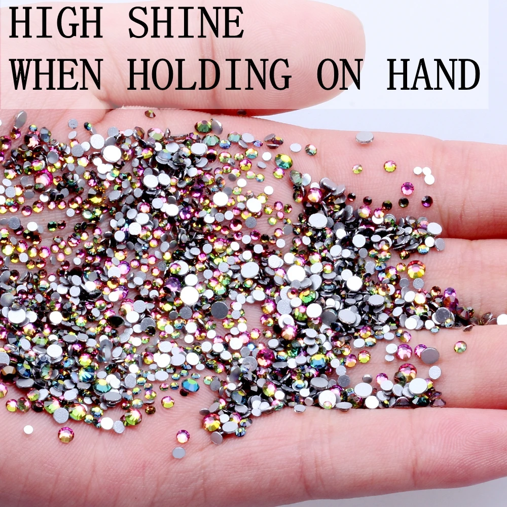 6 г 1000 шт SS3-SS10 хрустальные бусины AB с плоской задней частью ювелирные изделия 3D ювелирные украшения DIY Набор инструментов
