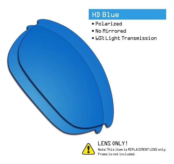 HD Blue SmartVLT поляризованные Запасные линзы для Окли половина солнечные очки к куртке-несколько вариантов - Цвет линз: HD Blue
