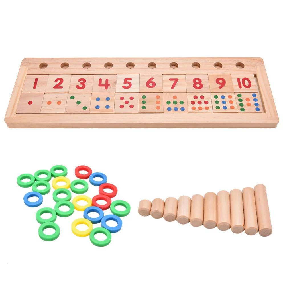 Подкластер 1 Набор обучающая игрушка Монтессори математическая деревянная доска