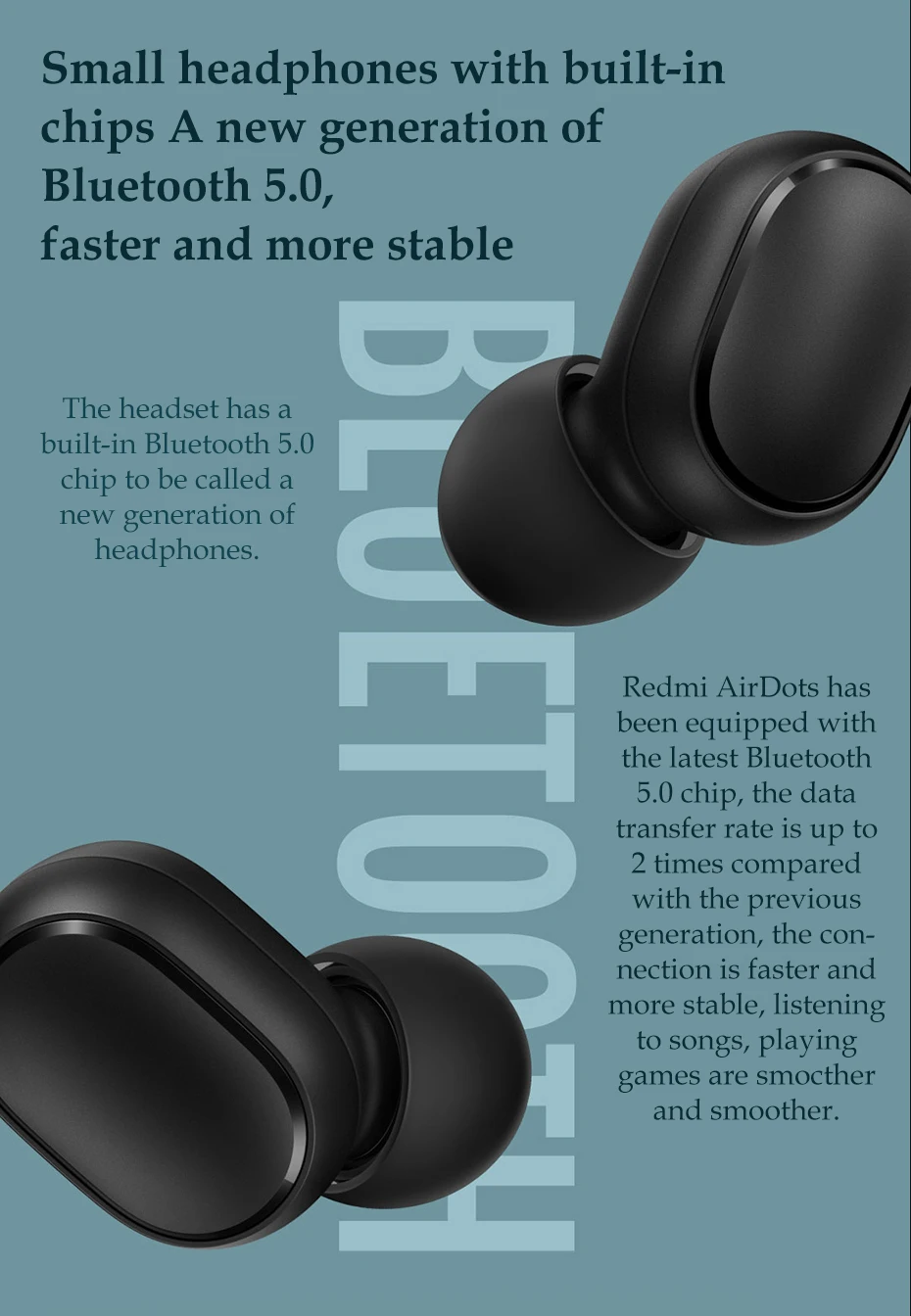 Xiaomi Redmi AirDots True Беспроводные Bluetooth 5,0 наушники DSP шумоподавление гарнитура с микрофоном наушники TWSEJ04LS