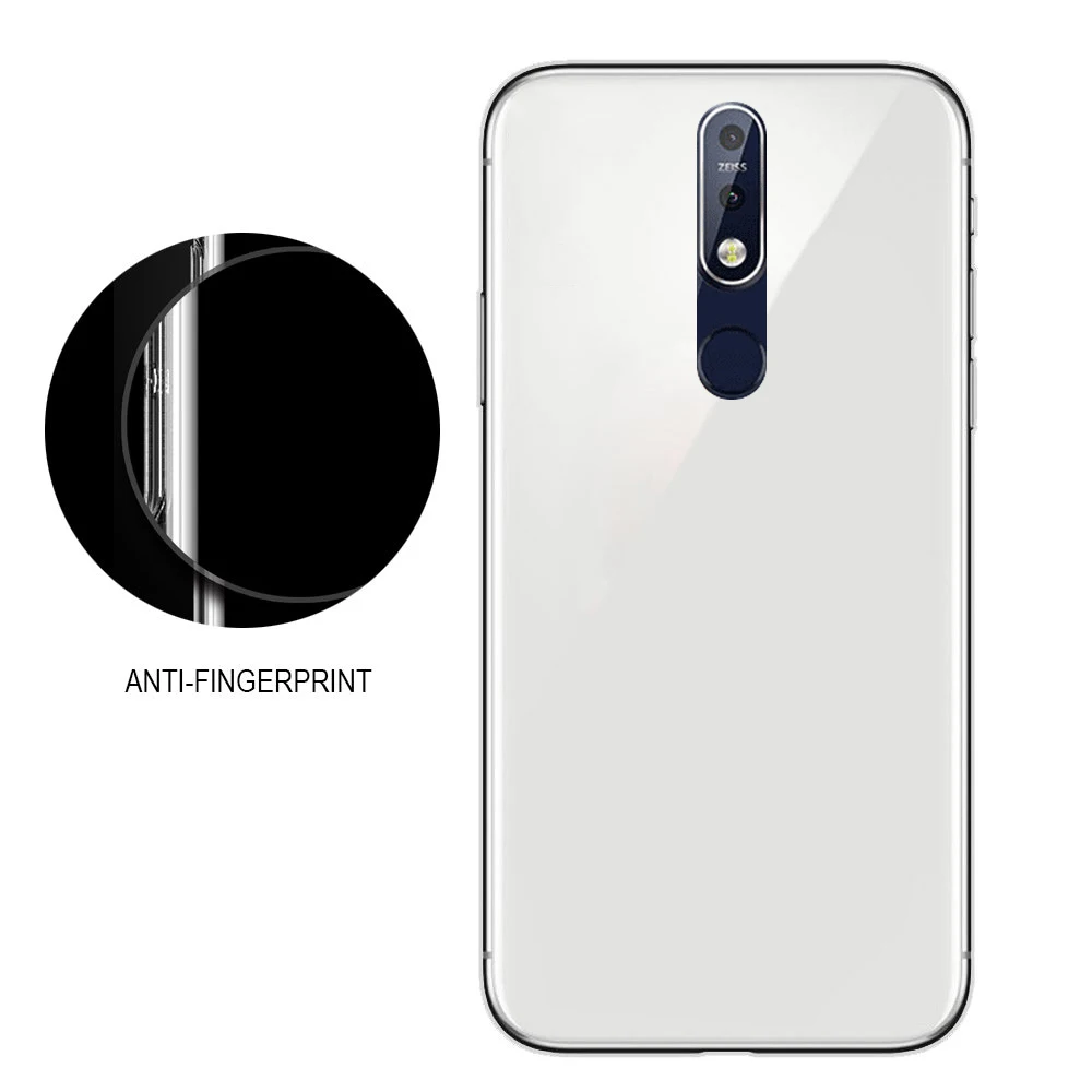 Suitable For Nokia X5 mobile phone protective shell anti-fall simple transparent jacket soft |
