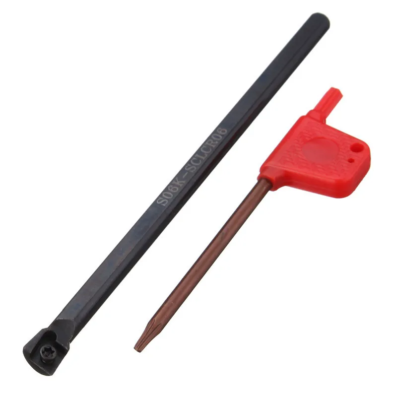 

S06K-SCLCR06 машины 6 мм * 123 мм держатель токарного инструмента внутренние токарные инструменты винт заблокированный токарный станок с ЧПУ для ...