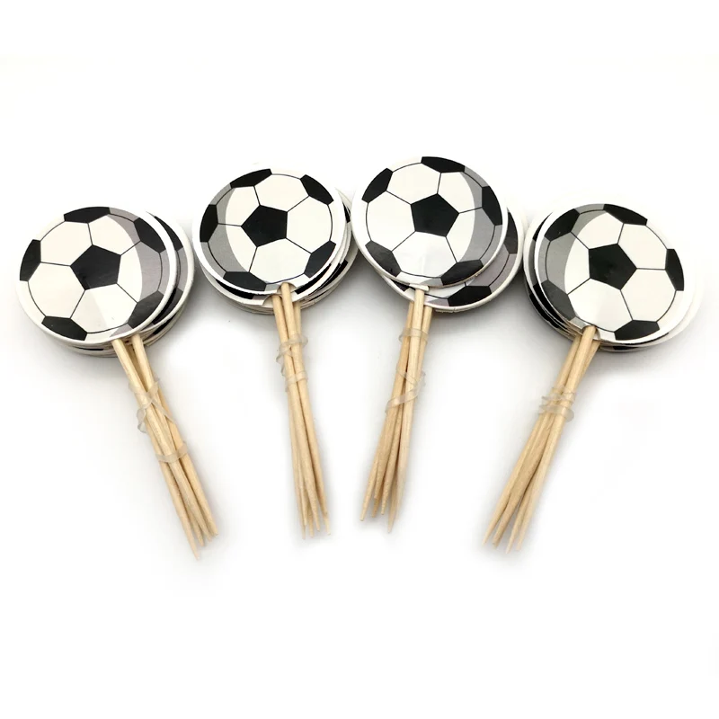 

Празднование дня рождения, украшение для футбольной тематики, топперы для кексов с палочками, детский праздник для будущей мамы, сувениры д...