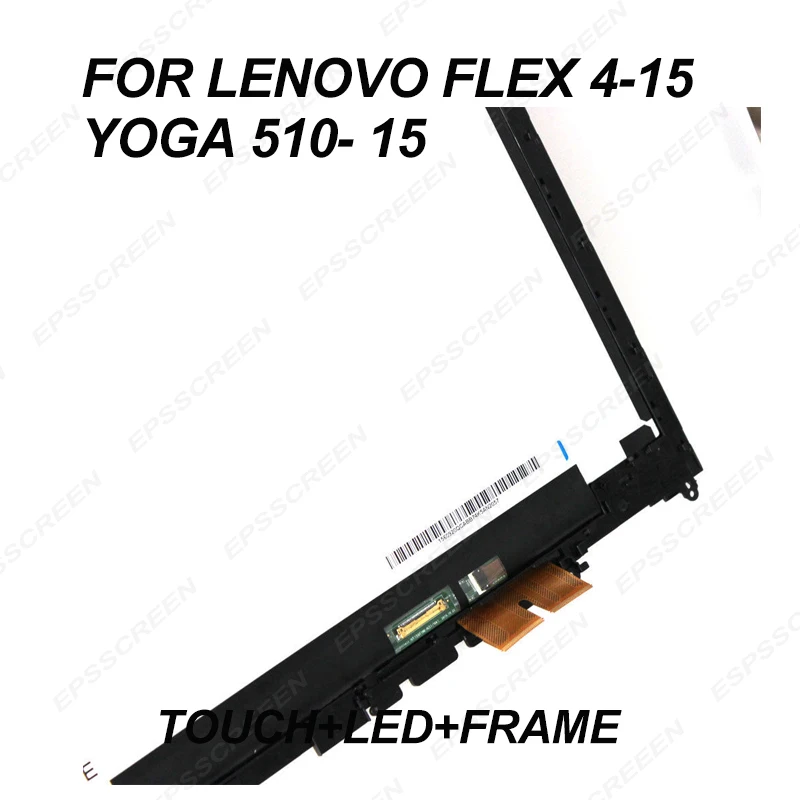 replacement 15 6 for lenovo yoga 510 15 flex 4 15 assembly led lcdtouch screen digitizer display front glass panelbezel free global shipping