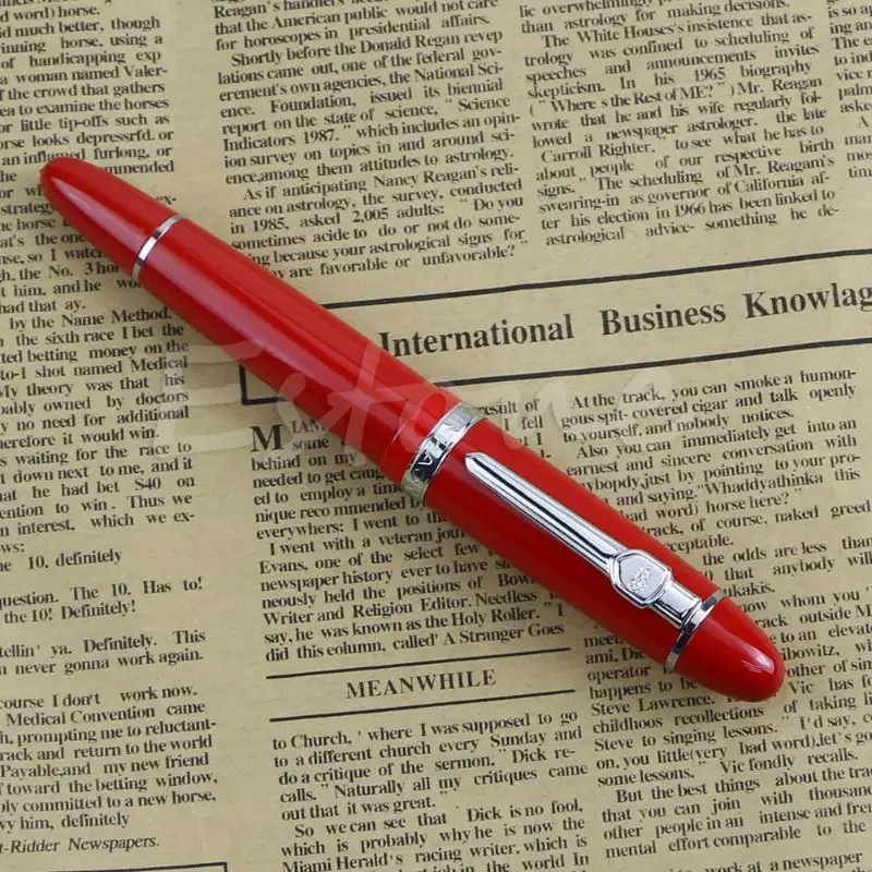 Горячая Металлическая сталь Jinhao 159 золото и серебро Отделка Средний наконечник