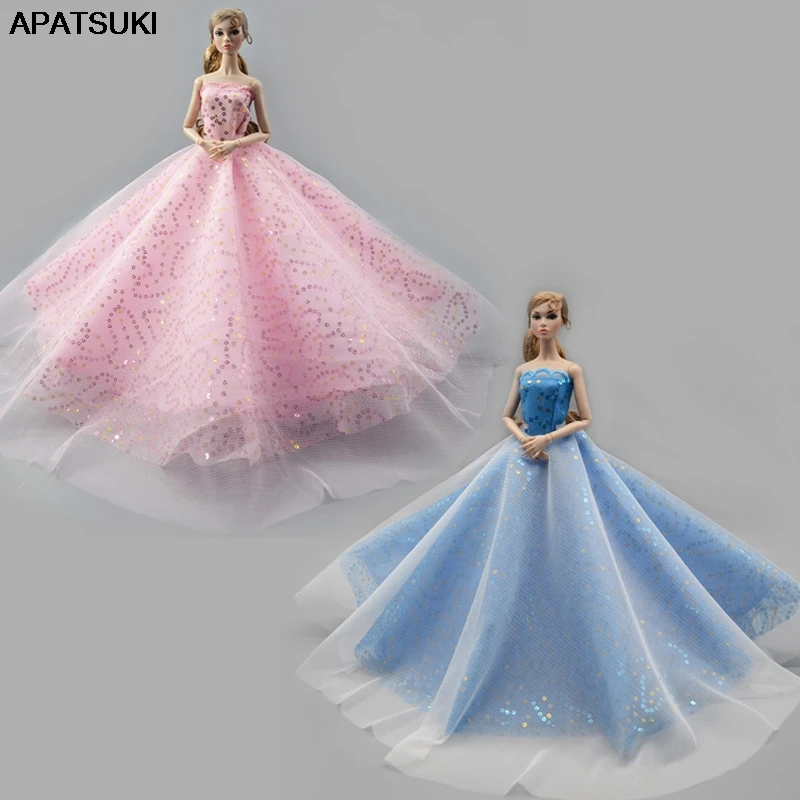 

Multi-layer Fashion Wedding Dress For Barbie Doll Clothes Outfits High Quality Evening Dress Gown 1/6 Doll Accessories