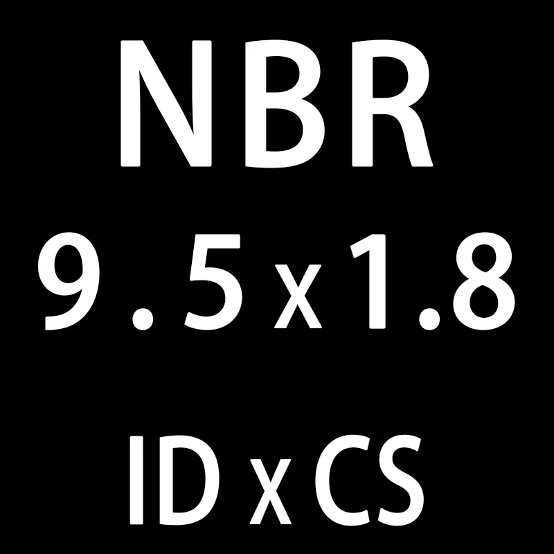 50 шт./лот резиновым кольцом NBR пломбирование уплотнительное кольцо 1,8 мм Толщина ID7.1/7,6/8/8,5/9/9,5/10/10,6/11,2 мм нитрил-хомут с круглым воротником для мальчиков и девочек уплотнение шайба - Цвет: ID9.5mm