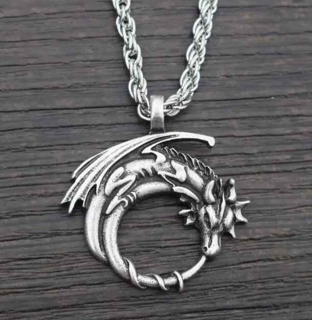 10 шт. ожерелье с драконом дракон на Луне ювелирные изделия|Цепочки| |