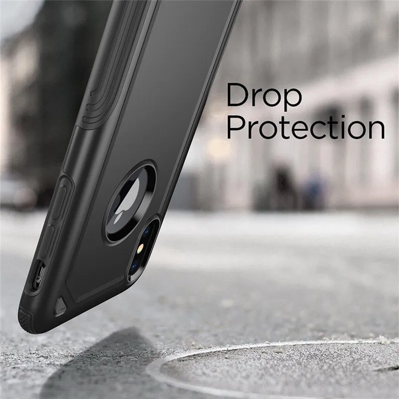 Военный противоударный армированный чехол для телефона iPhone X XS Max XR 7 8 6 6S Plus, гибридный ПК+ ТПУ тонкий прочный защитный чехол, защитный чехол