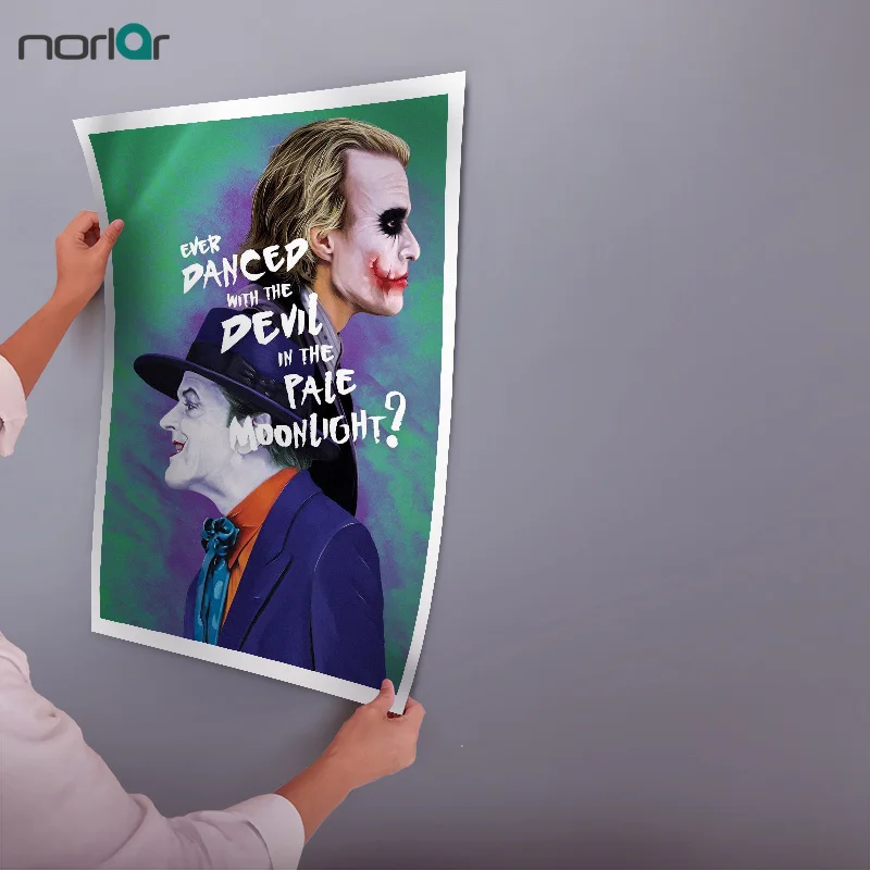 Художественный Настенный декор холст без рамки живопись дьявол бледный Джокер