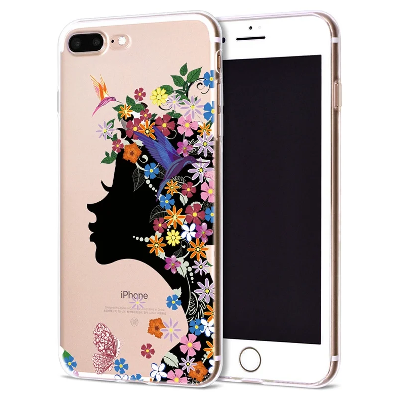 Чехол для Apple iPhone 6 6S 7 Plus X 10 милый мягкий чехол из ТПУ Оригинальный 8 B325 |