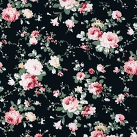 new arrive black rose 100 cotton sewing fabric flowers tissus au metre diy scrapbooking tissus material patchwork