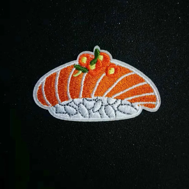 Суши, еда, яйцо, молоко, кола, прекрасная вышивка, нашивка, значок, железо на милой одежде, наклейки, аксессуары для одежды, этикетка, сделай сам, одежда