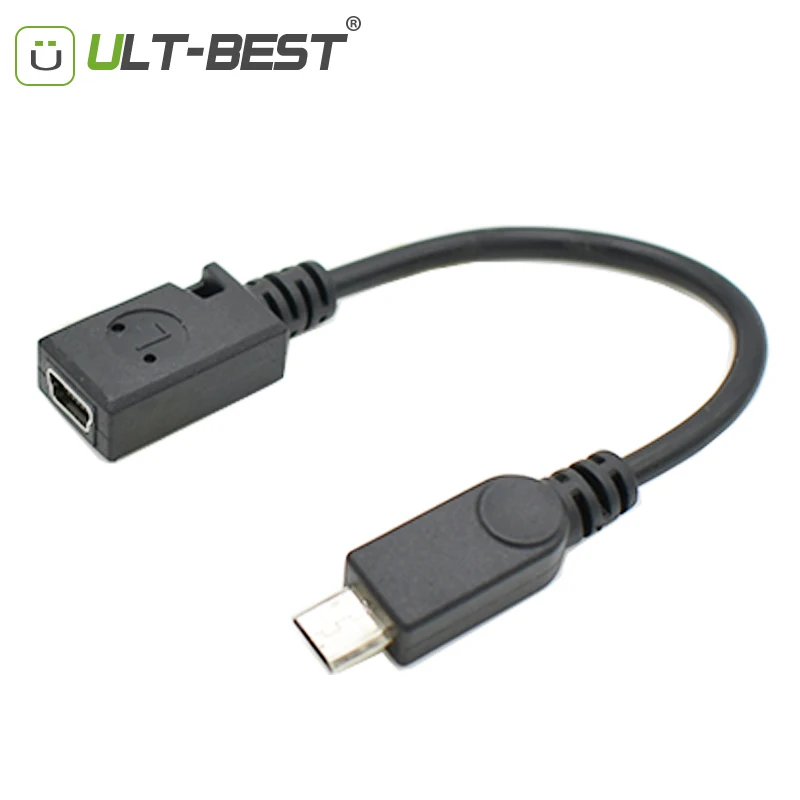 Ульт лучший микро USB 2 0 папа к Мини 5Pin OTG кабель удлинитель cord12 см разъем мини Micro