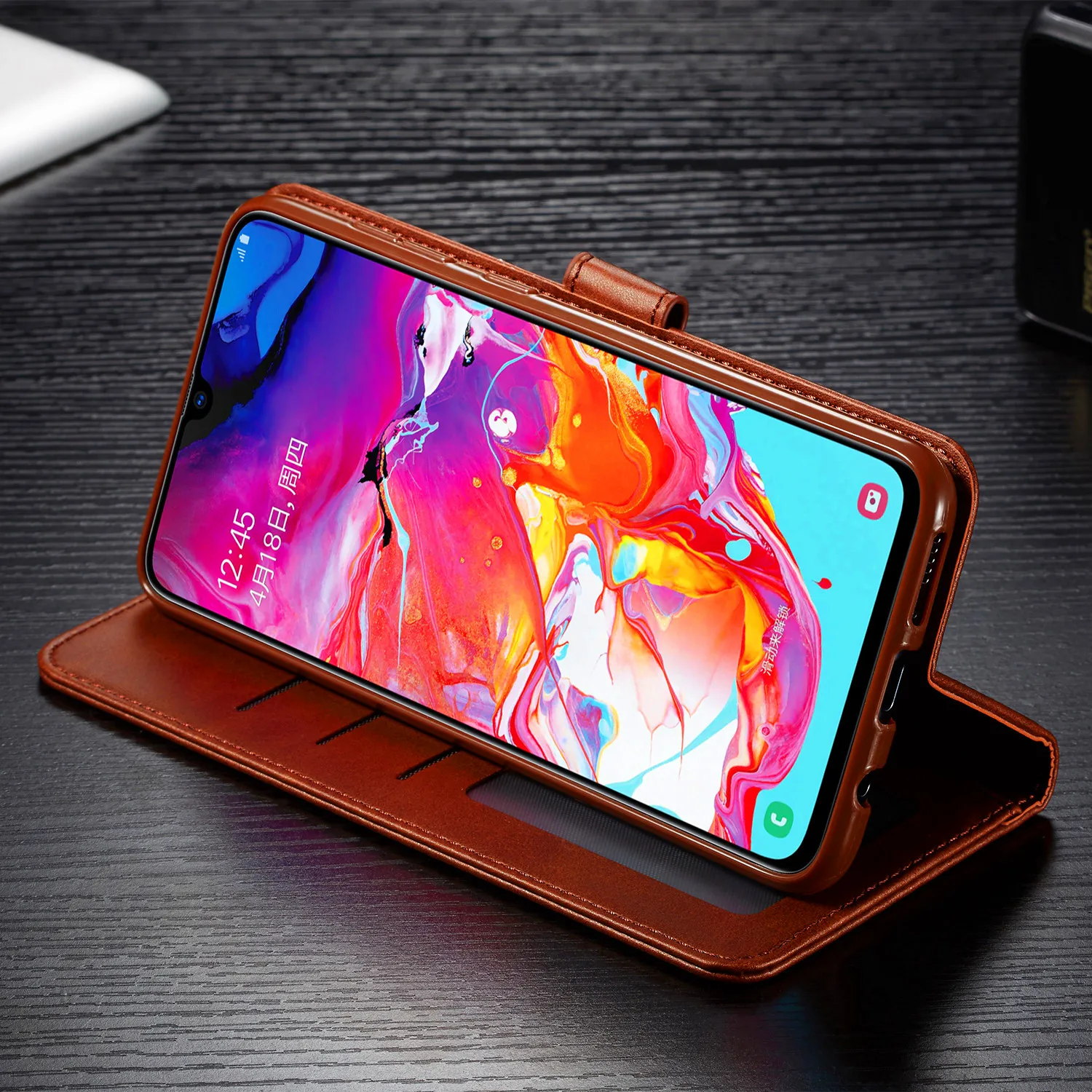 Кожаный флип-чехол для samsung galaxy A70 A60 A50 A40 A30 A20 A20E A10 Чехол кошелек чехол для телефона samsung galaxy A70 A50 A40 A30 чехол