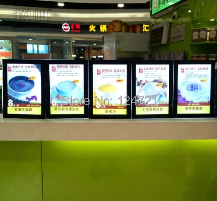 Акриловая доска меню ресторанная реклама Led Лайтбокс А3 | Лампы и освещение