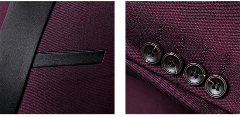 Белый/черный/темно-синий/серый мужской костюм Строгий облегающий Свадебный