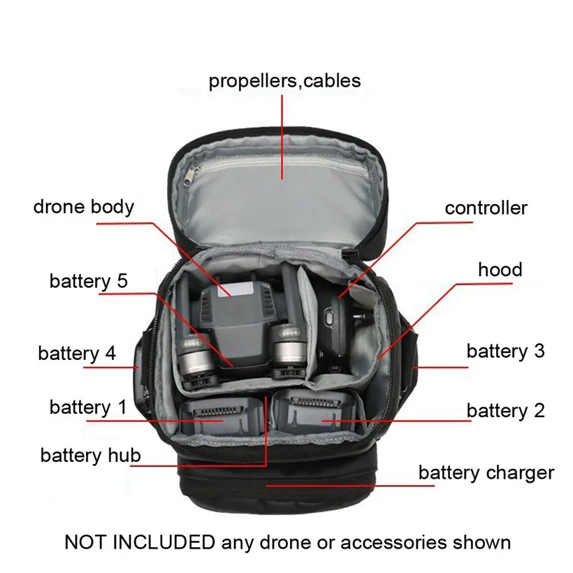 Omeshin Портативный чехол для хранения сумка рюкзак DJI Mavic Air Pro Drone 180224 Прямая