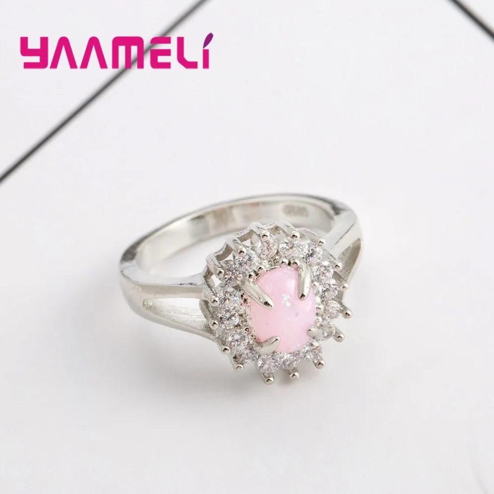 Симпатичные сверкающие кольца из фианита оригинальные бриллиантовые