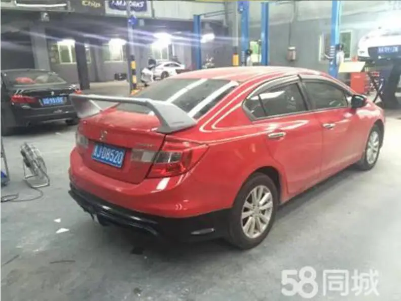 Jioyng Неокрашенный заднего крыла багажник спойлер для 12 15 Honda Civic 2012 2013 2014 2015 по EMS|trunk