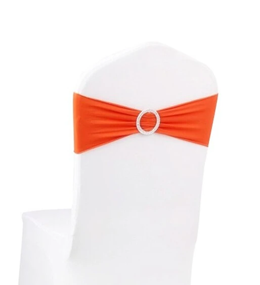 100 шт. оранжевая лайкра спандекс искусственная кожа с пряжкой украшение