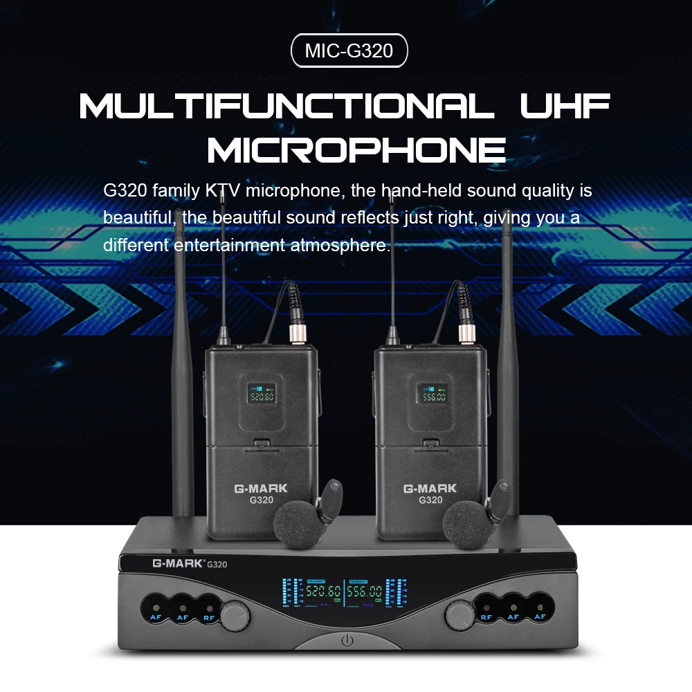G MARK UHF Беспроводная микрофонная система G320 большой радиус действия