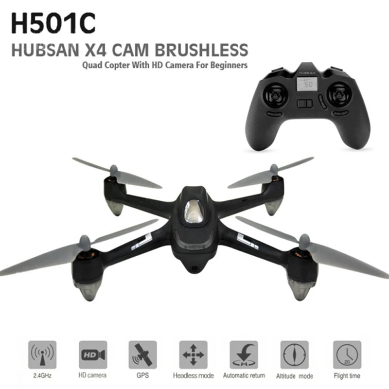 Оригинальный Hubsan X4 H501C FPV с 1080P HD камерой gps режим удержания высоты 2 4G 4CH RC Дрон