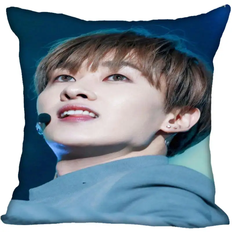 Пользовательские Kpop супер Junior Lee Hyuk Jae Печатных Квадратных шелковые наволочки 40x40 см, 35x35 см одна сторона атласная наволочка индивидуальный логотип