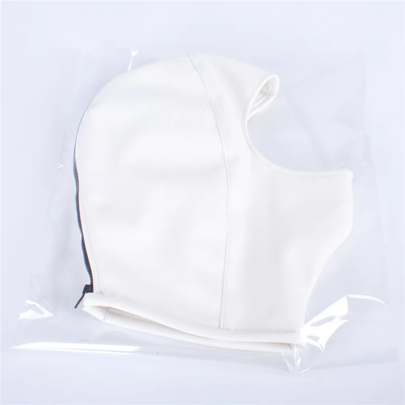 Из искусственной кожи бондаж Косплэй капюшон маска уход за кожей лица ролевая