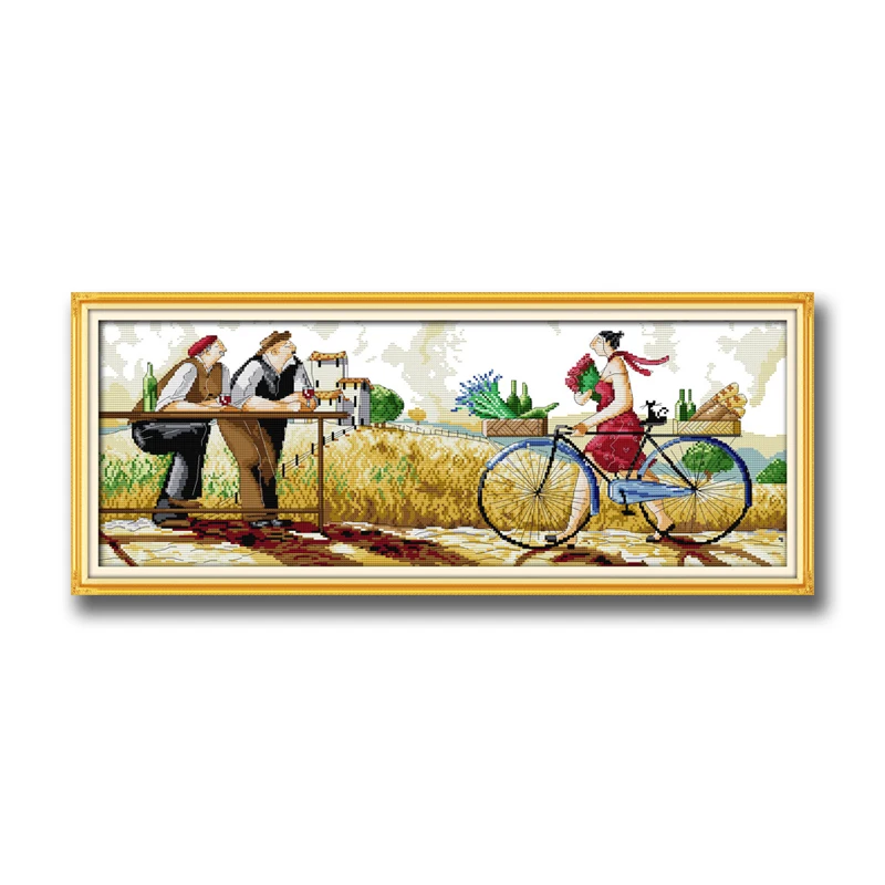 Fat men and woman 14CT 11CT Cross Stitch kits embroider needlework Sets Handmade Art chinese cross stitch DIY Home Decoratio | Дом и сад