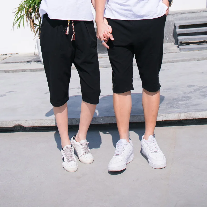pants Одинаковые комплекты для семьи; Одинаковая одежда для мамы, папы, ребенка, дочки и сына; костюм для пары; Большие Штаны сестры; шорты для маленького брата - Цвет: pants
