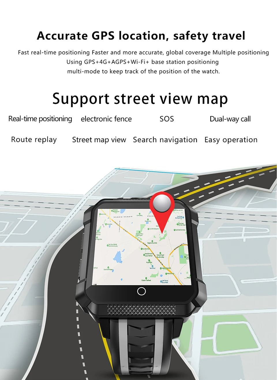 4G сетевой вызов Смарт часы H7 gps навигация Wi-Fi с детектором сердечного ритма мониторинг сна поддержка Nano SIM карта вызова