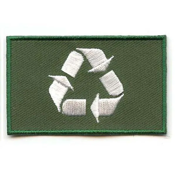 Перерабатываемые нашивки вышивка бейдж персонализированные бирки для одежды