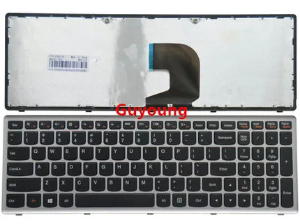 Клавиатура для ноутбука Lenovo Ideapad Z500 Z500A Z500G P500 E с серебристой рамкой | Компьютеры и