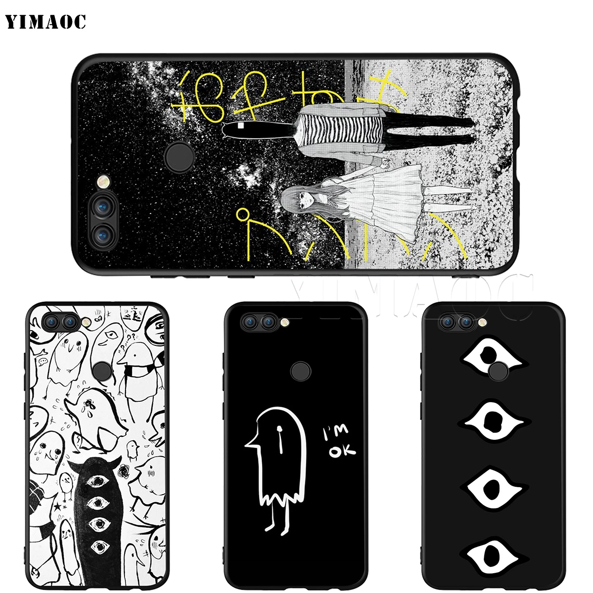 Силиконовый чехол YIMAOC Goodnight Punpun для Huawei Honor 6a 7a 7c 7x8 9 10 Lite Pro Y6 Prime 2018 2017|Бамперы| |