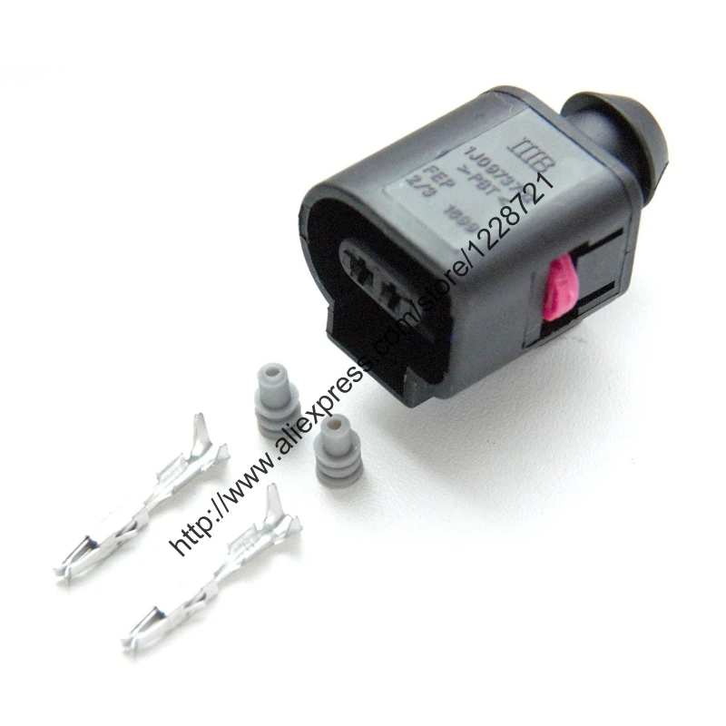 10 компл./лот 2Pin 1J0973702 запечатаны женский JPT стекла шайба Жидкости Разъем насоса для Audi VW VAG Skoda Passat VAG VW A4 A6 A8