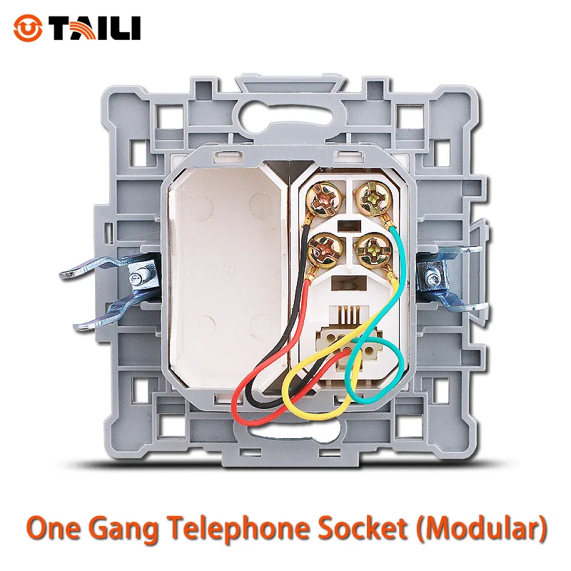 TAILI ЕС стандарт DIY RJ11 телефонная розетка механизм телефонной розетки модуль |