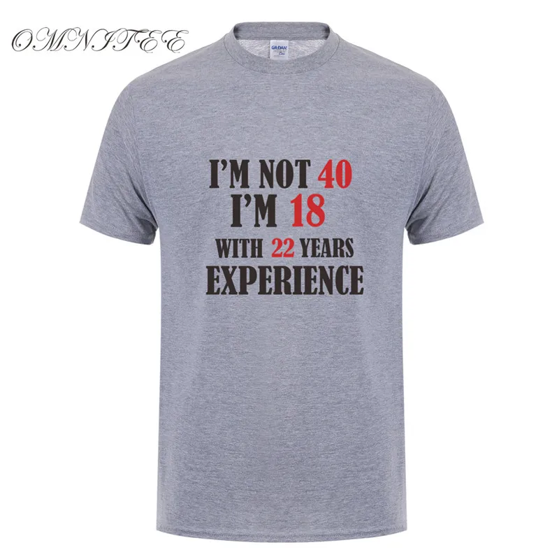 Футболка мужская летняя с коротким рукавом стиль I'm NOT 40 18 раньше 22 лет|t shirt men|t