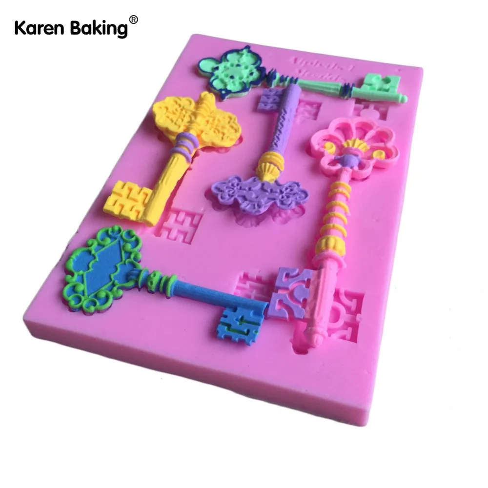 Классическая ключи Форма форма для торта с помадкой формы кухонная формочка