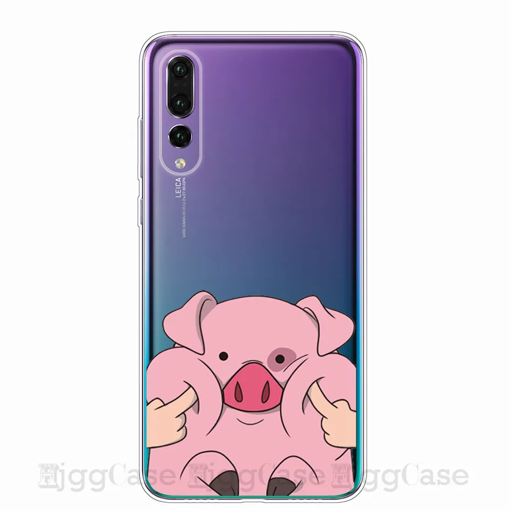 Забавный милый поросенок напечатанный телефон для huawei P10 P20 P30 Lite Pro чехол
