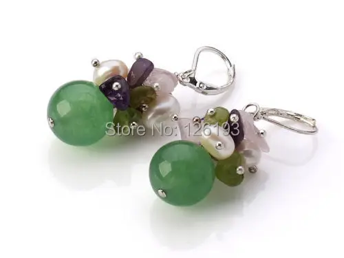 Комплект из колье и серёг с натуральным пресноводным жемчугом|necklace earring bracelet