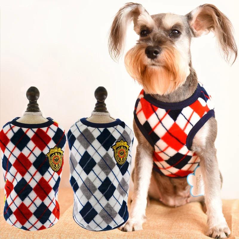 Утепленная теплая одежда для домашних животных маленьких собак кошек мягкий