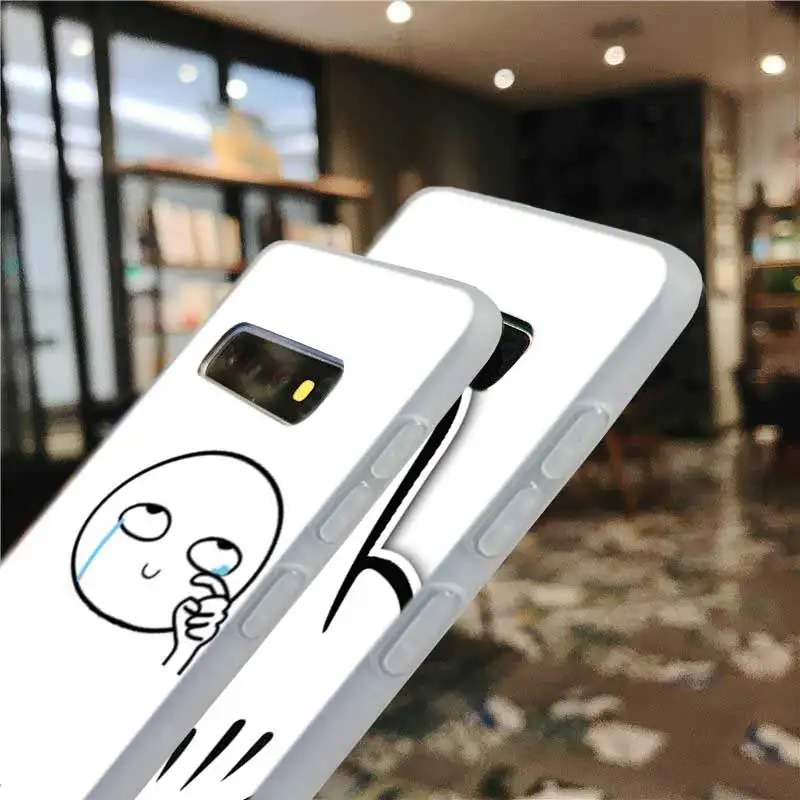 Мягкий чехол для Samsung Galaxy S30 S20 S11 S10 S9 S8 Plus S7 Edge S10e Uitra meme лицо средний палец Забавный