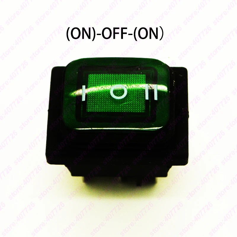 1PC KCD4-6PIN Waterproof Momentary Rocker Switch 38mm X 28.5mm 6PIN Perforate (ON)-OFF-(ON) Boat Power With 220V light | Обустройство
