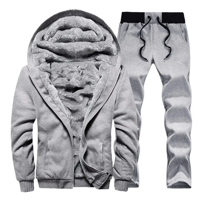 D59 set grey Зимний брендовый мужской спортивный костюм спортивная толстовка мужской костюм для фитнеса осенний спортивный костюм недорогие худи мужской спортивный костюм - Цвет: D59 set grey