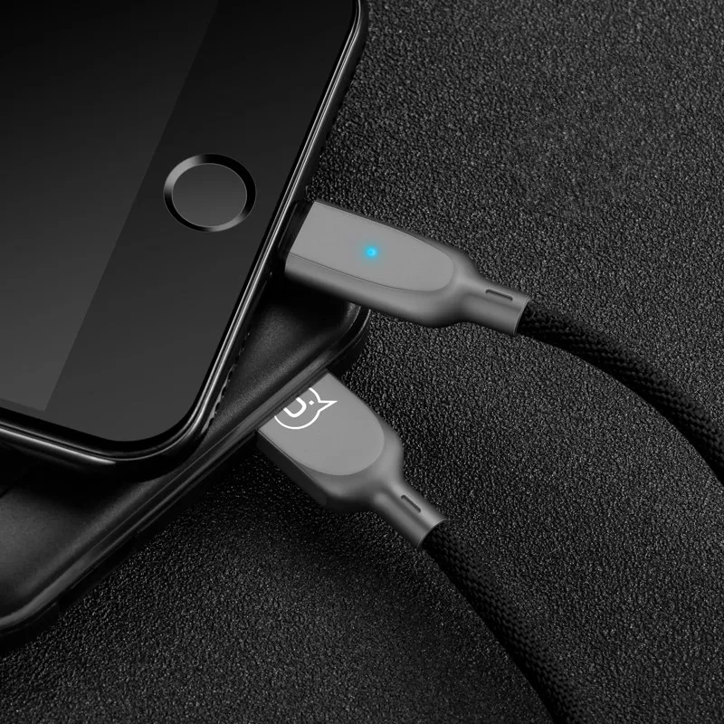 Умный usb кабель для быстрой зарядки и синхронизации данных 1 2 м iPhone X XS MAX XR 6 6S 7 8 Plus 5
